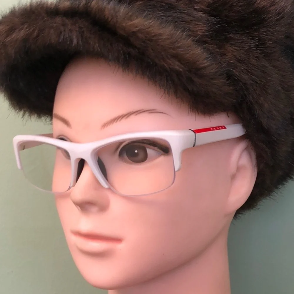 Prada Women's White Glasses Authentic